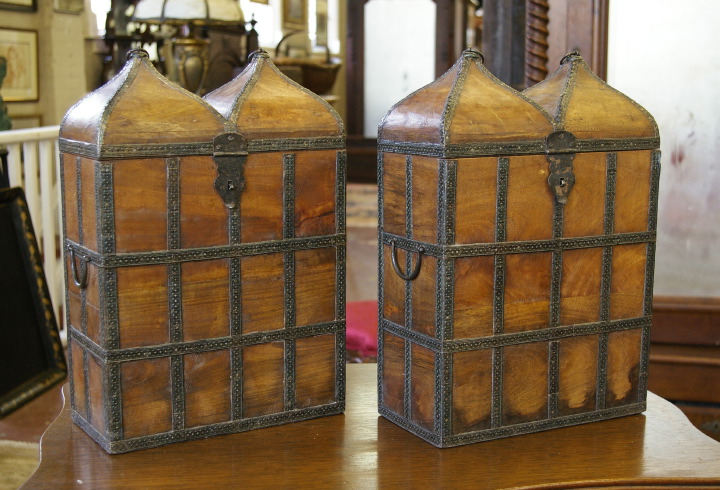 Tall Pair of Anglo Indian Embossed 2e19d