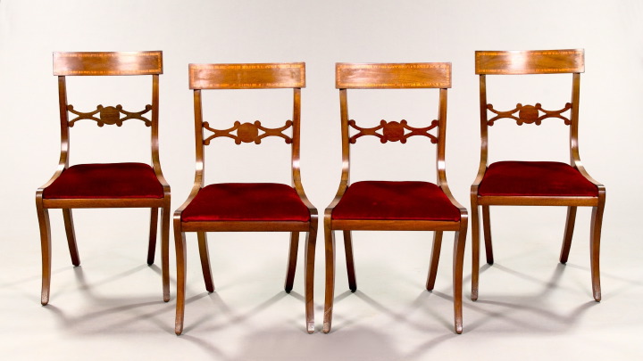 Suite of Four Classical-Style Mahogany