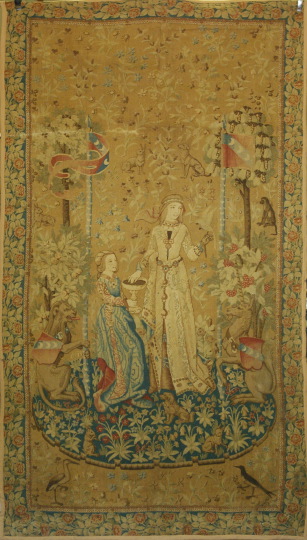 Large Franco-Flemish Mille-Fleurs Tapestry