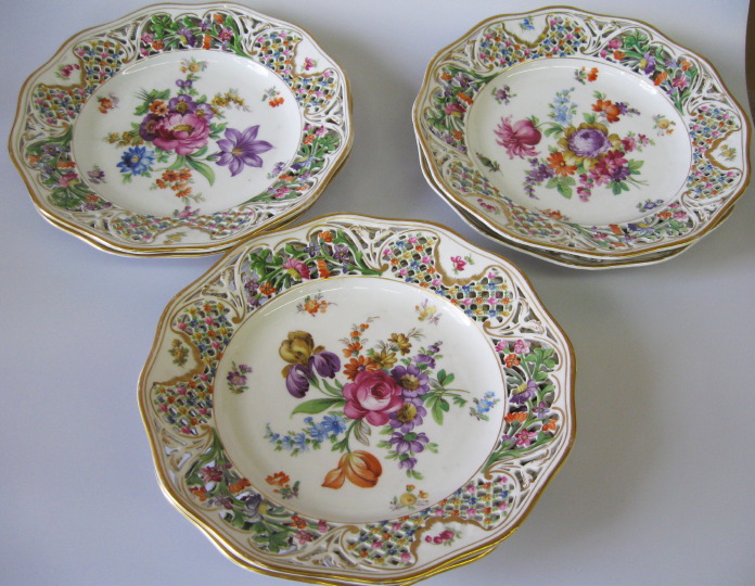 Set of Six Schumann Porcelain Dessert 2e1fa