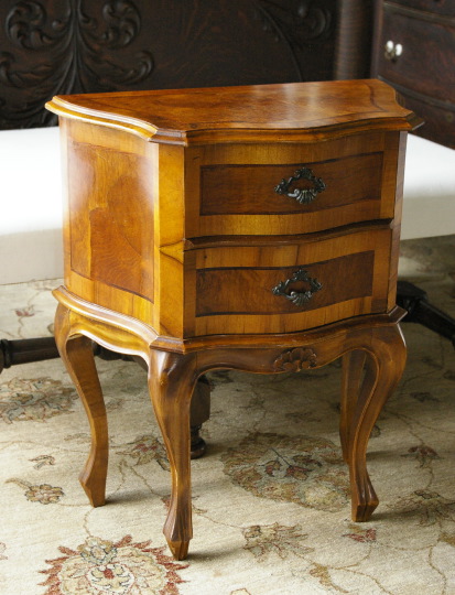 Louis XV Style Walnut and Mahogany 2e23b