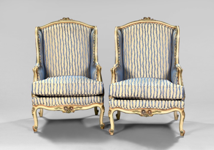 Good Pair of Louis XV Style Carved 2e23c