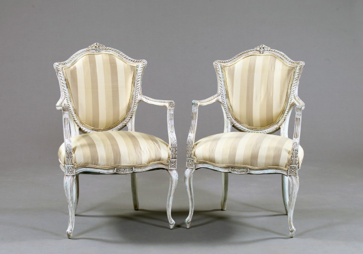 Pair of French Style Polychromed 2e23f