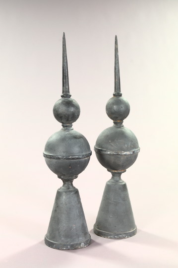 Tall Pair of American Cast-Iron