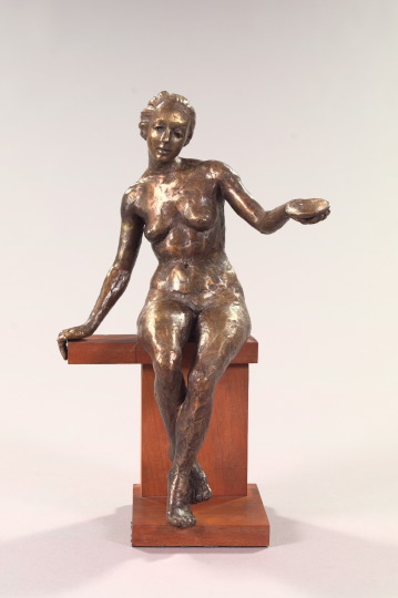 Patinated Bronze Figure of a Nude 2e3f7