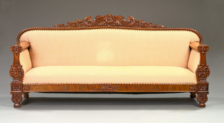 Large Regency Mahogany Sofa,  second