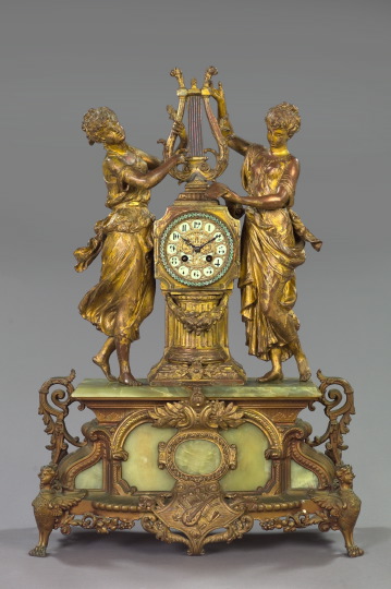 Imposing French Gilt Brass and 2e491