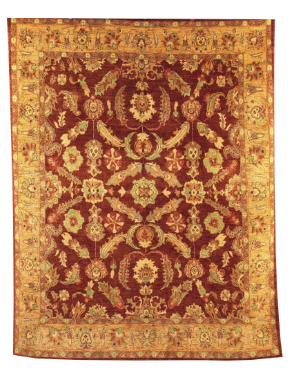 Peshawar Carpet,  7' 9" x 9' 10".
