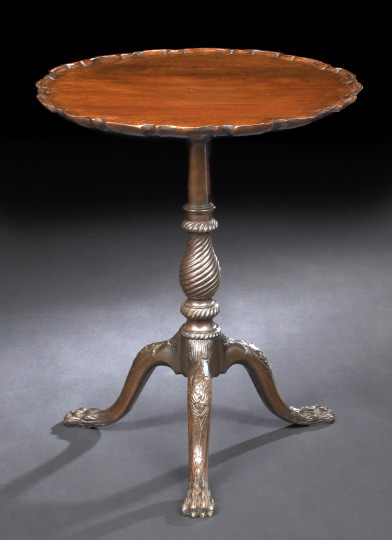 George III Mahogany Tripod Table,