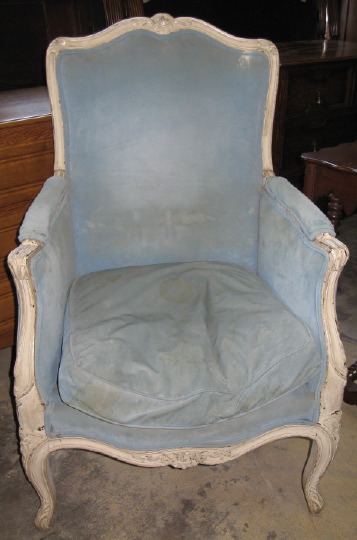 Two Louis XV Style White Painted 2e53a