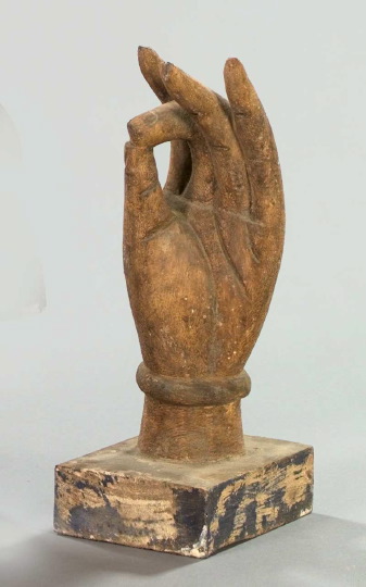 Polychromed and Carved Wood Figure 2e5bf