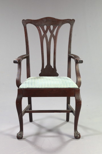 Chippendale-Style Mahogany Carvers