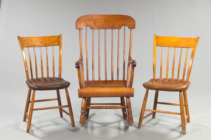 Group of Three Early American Chairs,