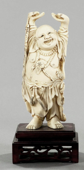 Japanese Meiji Elaborately Carved Ivory