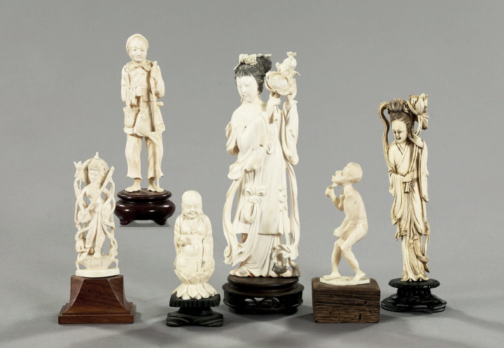 Collection of Six Oriental Ivory