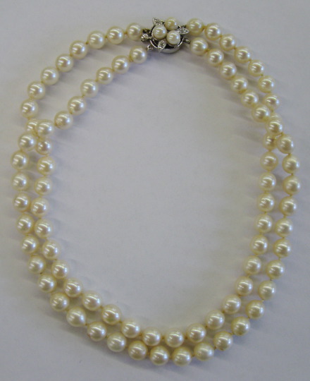 Double Strand of Cultured Peals,