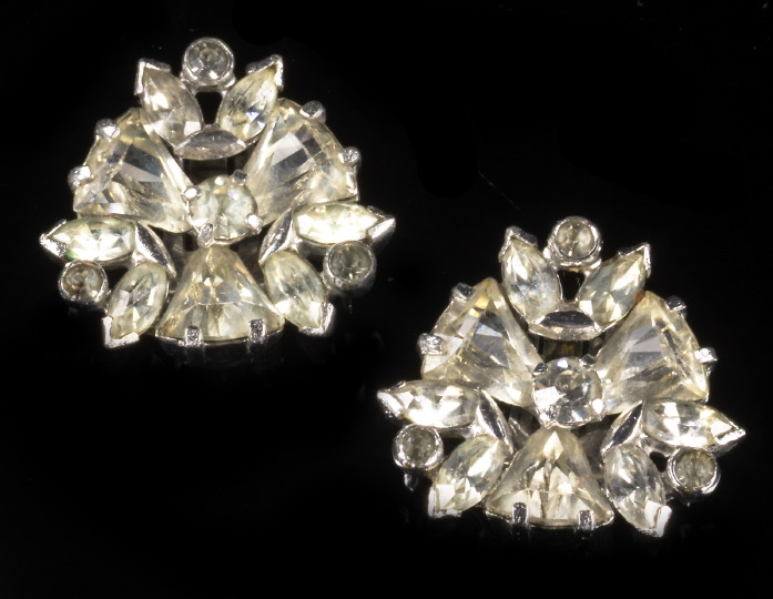 Pair of Art Deco Style Rhinestone 2e28f