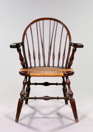 Windsor-Style Mahogany-Stained