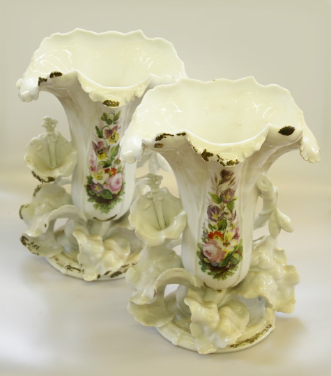 Large Pair of Franco-Bohemian White