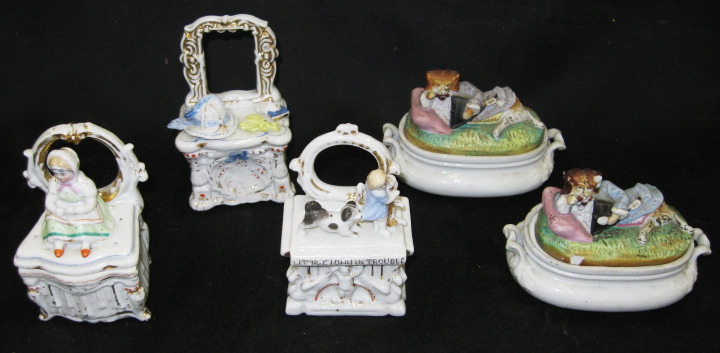 Collection of Five German Porcelain 2e2ef