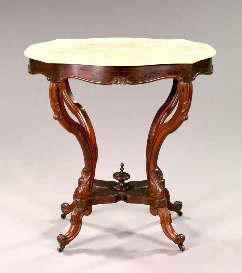 Diminutive Rococo Revival Rosewood