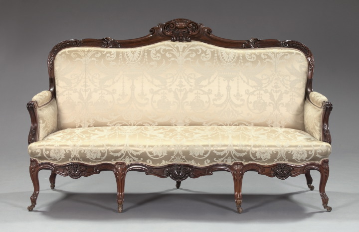 Fine Seven-Piece Rococo Revival Rosewood