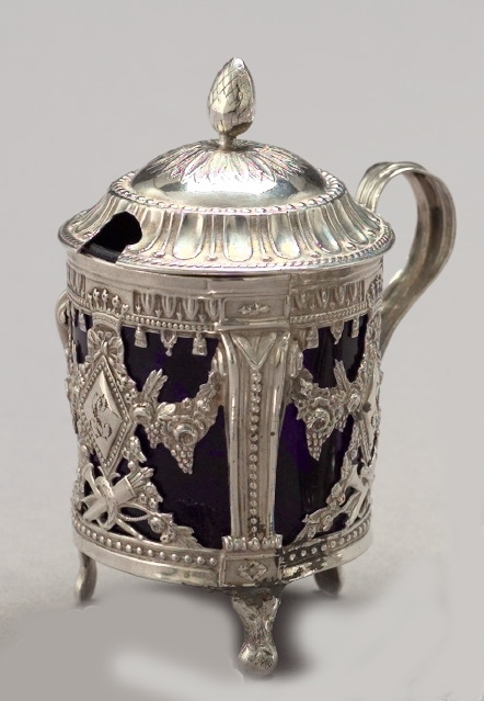 Continental Silver Covered Tripodal