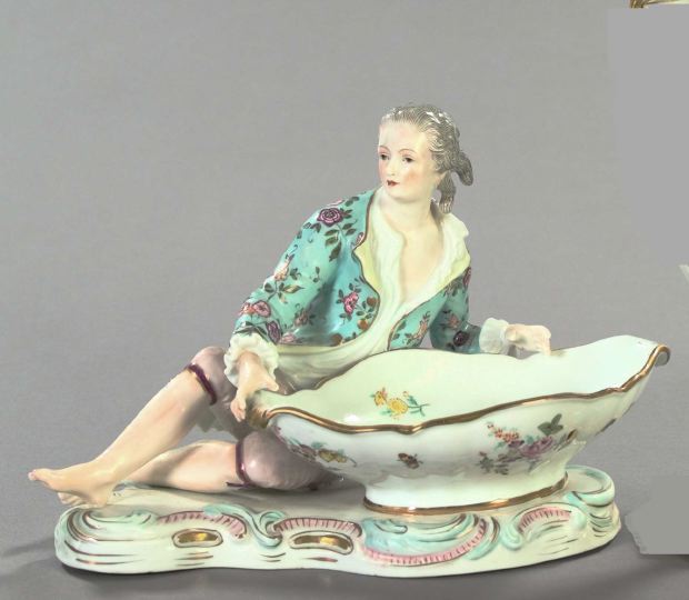 Large German Porcelain Figural Sweetmeats