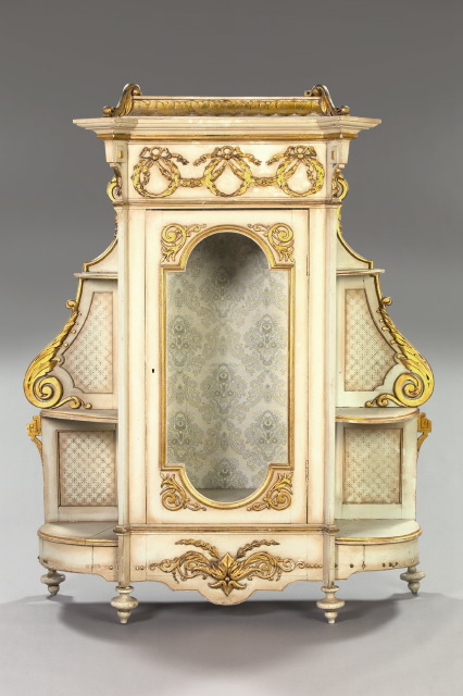 Empire-Style Giltwood and Ivory-Painted