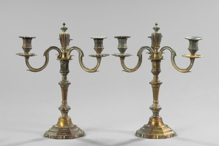 Pair of George VI Patinated Brass 2e80e