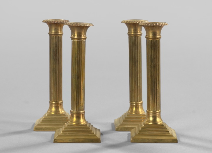 Group of Four English Gilt-Brass