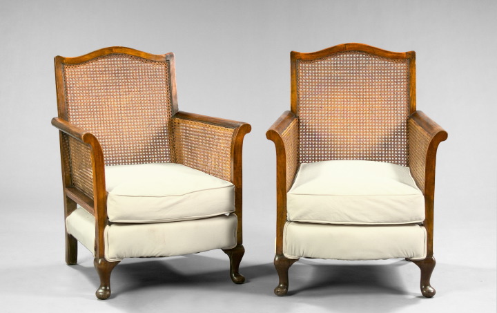 Pair of Queen Anne-Inspired Mahogany