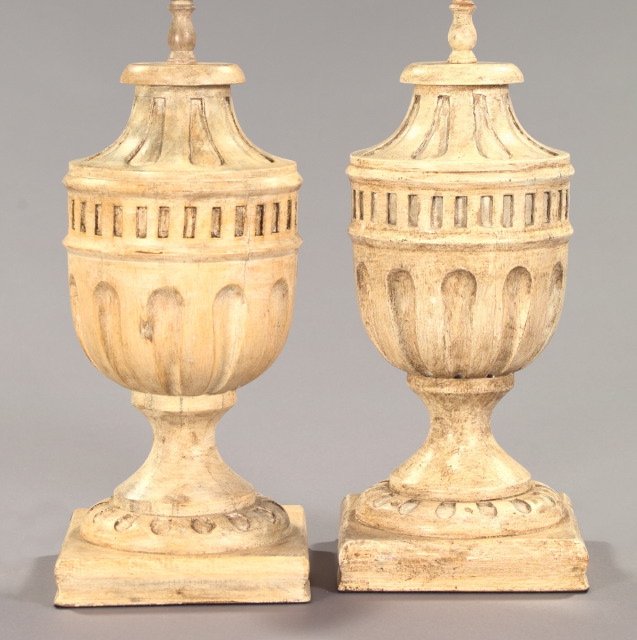 Tall Pair of Italian Carved and 2e895