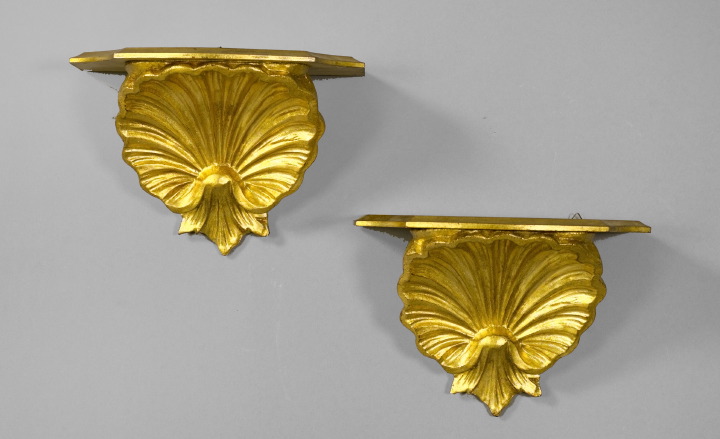 Pair of Italian Carved Giltwood