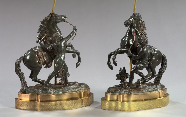Good Large Pair of Bronze Patinated 2e8bb