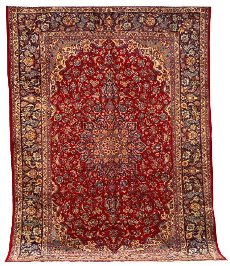 Semi Antique Persian Isfahan Carpet  2e8f0