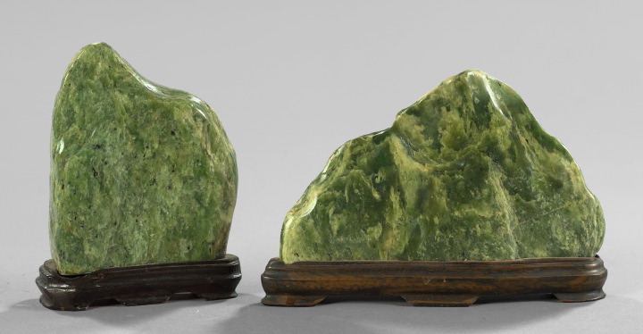 Group of Two Green Marble Mountains  2e8fe