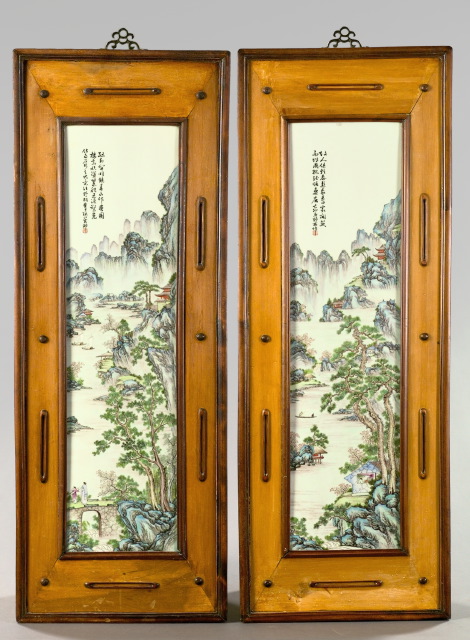 Tall Pair of Kuang Hsu Polychromed 2e903