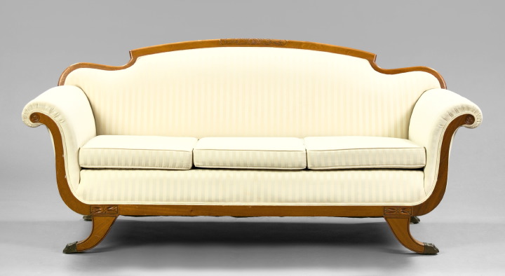 Neoclassical-Style Mahogany Sofa,  second