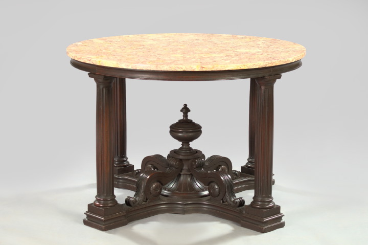 Large Continental Carved Walnut