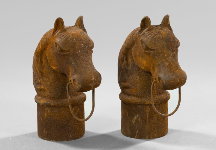 Pair of American Cast-Iron Hitching