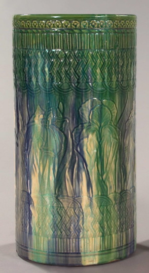 American Blue and Green Drip-Glazed