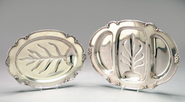 Two Silverplate Meat Platters,