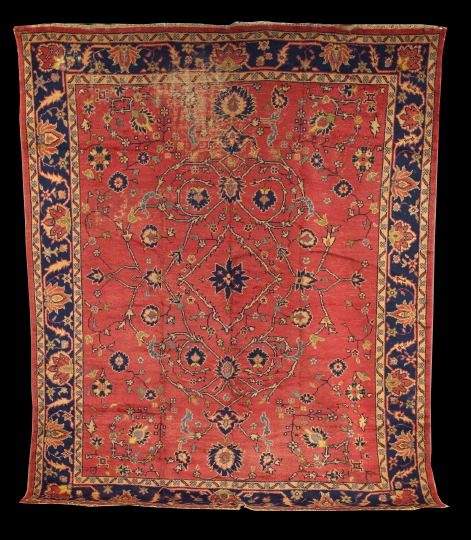 Antique Turkish Oushak Carpet  2e647