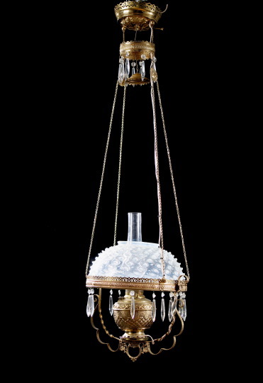 American Late Victorian Hanging Kerosene