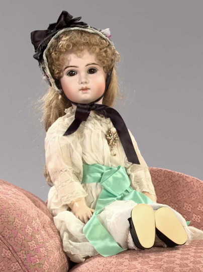 French Steiner-Style Doll,  signed