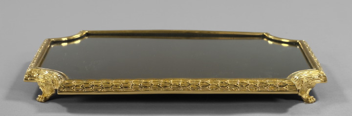 French Gilt-Brass, Ebonized Mahogany