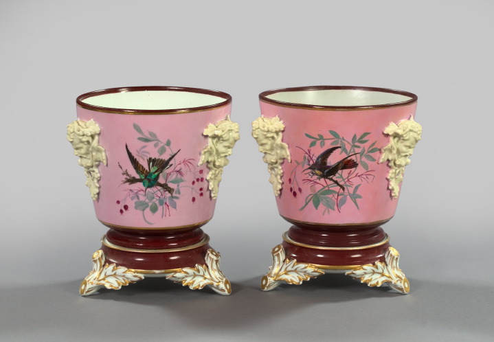 Large Fine and Rare Pair of Limoges 2e786