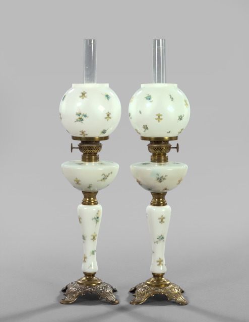 Pair of Diminutive French Floral Painted 2e78e