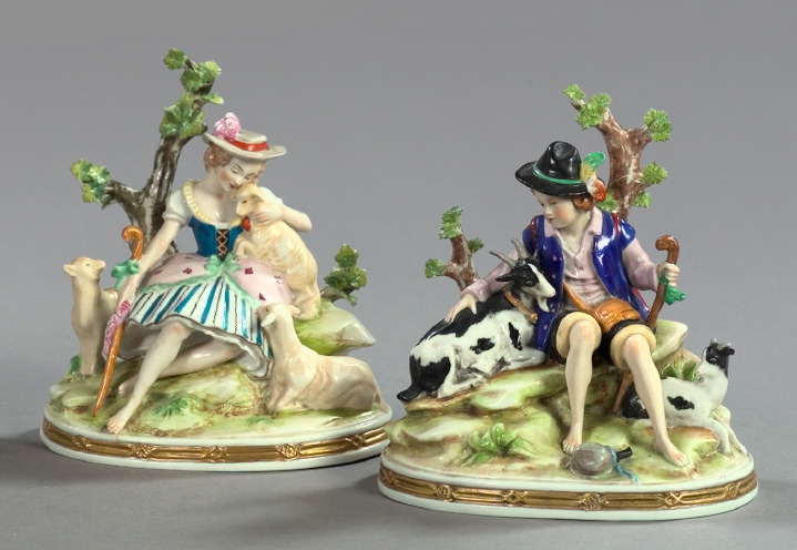 Attractive Pair of Scheibe-Alsbach Porcelain